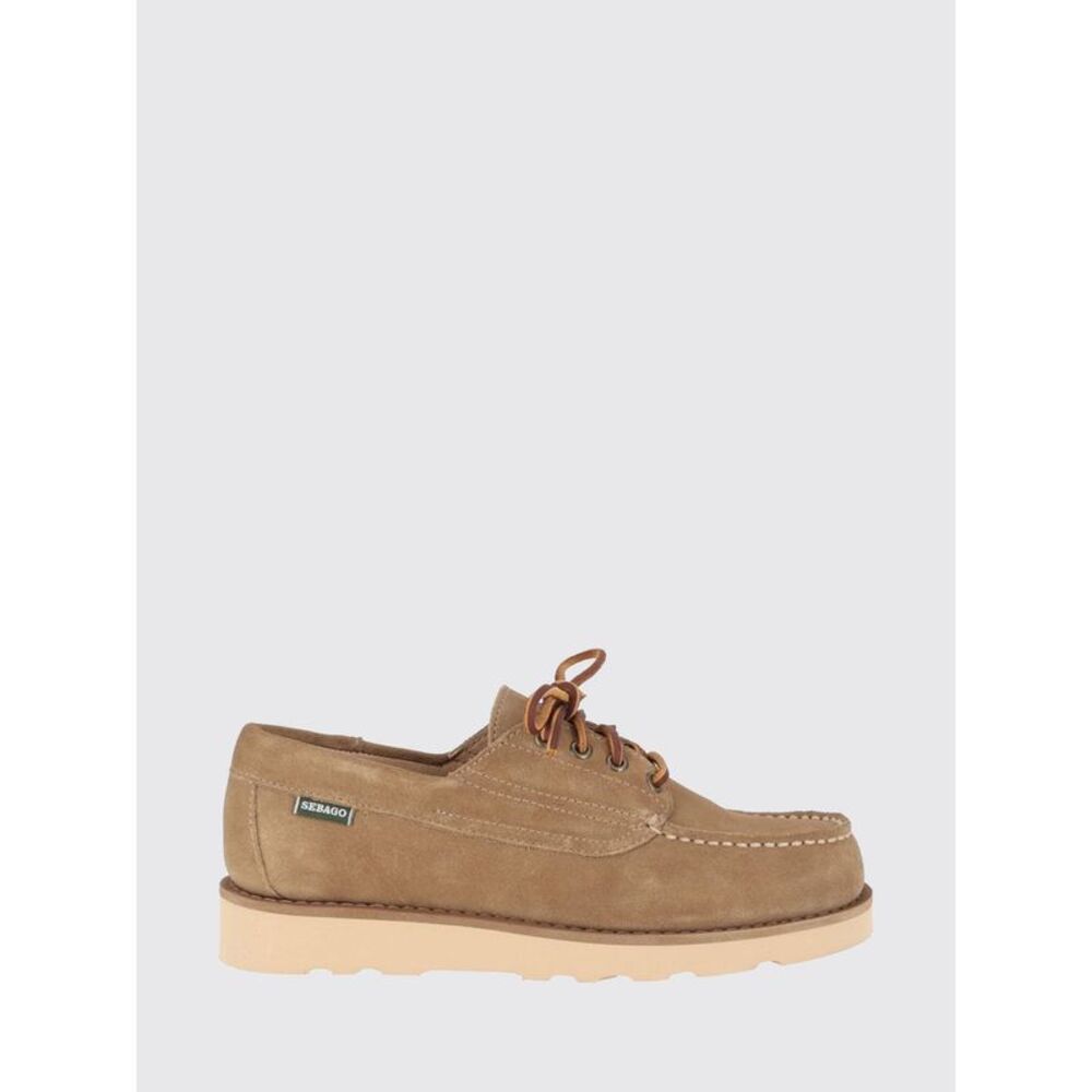 Sebago Men Sebago Suede Calfskin Boat Shoes With Laces